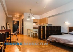 fully furnished studio unit for sale at two serendra