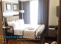 fully furnished studio unit for rent at joya lofts and towers makati