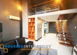 fully furnished 2-bedroom loft-type unit for rent in bellagio three