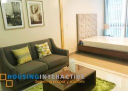 fully furnished studio unit for rent in one uptown residences bgc
