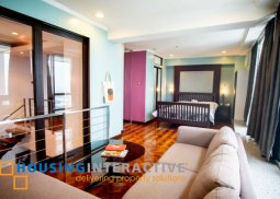 semi furnished 2br loft type condo unit for rent at the asia tower makati