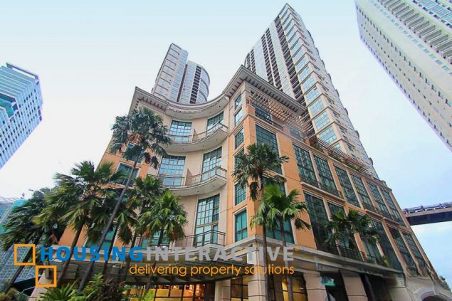 fully furnished studio unit for rent in joya lofts and towers makati