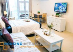 fully furnsihed studio unit for rent in greenbelt chancellor