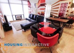 fully furnished 1-bedroom deluxe unit for rent in the gramercy residences