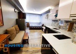 fully furnished studio unit for rent/sale at the columns ayala