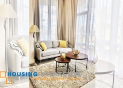 fully furnished 2-bedroom unit for rent/sale at proscenium at rockwell
