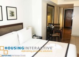 cozy studio unit  for rent at joya lofts and towers makati