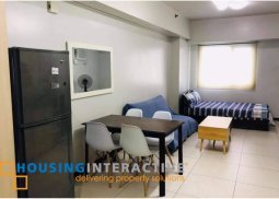 fully furnished studio unit for lease in the columns legazpi makati