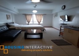 fully furnished studio unit for sale in the columns legaspi makati