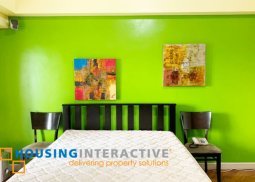 fully furnished studio unit for rent in the manansala