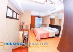 fully furnished 1-bedroom loft unit for rent in eton parkview