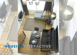 fully furnished 1-bedroom loft unit for rent in one rockwell