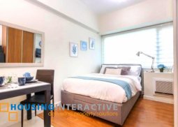 fully furnished studio unit for lease in eton tower makati