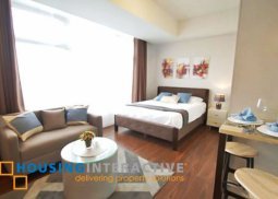 fully furnished studio unit for lease in cdc millenium pasig