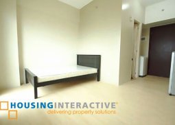 semi furnished studio unit for lease in river green residences manila