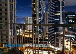 semi-furnished 2-bedroom loft unit for rent in trion towers