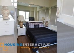 fully furnished 2-bedroom loft unit for rent in columns legazpi