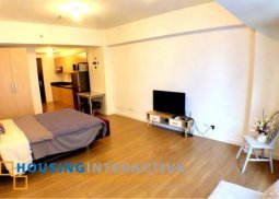 fully furnished studio unit for rent in verve
