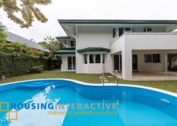 bare luxurious 2-story, 4-bedroom house for rent in ayala alabang village