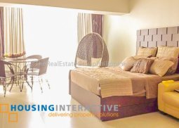 fully furnished studio unit for rent in two serendra