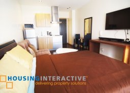 fully furnished studio unit for rent in knightsbridge residences