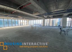 bare shell office space for lease in bgc