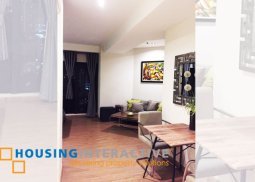 fully furnished studio unit with balcony for rent in the gramercy residences