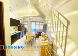 timeless fully furnished 1-bedroom loft-type unit for sale in eton parkview