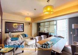 fully furnished 1-bedroom unit with balcony for rent in two serendra