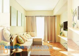 timeless fully furnished 1-bedroom unit with balcony for sale in joya lofts and towers