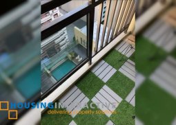 fully furnished studio unit for lease in grand soho makati