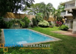 semi-furnished 2-storey, 4-bedroom house with pool for rent in ayala alabang village