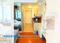 fully furnished studio unit for rent at one rockwell