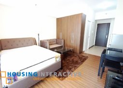 semi furnished studio unit for rent at shang salcedo place