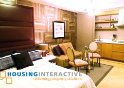 fully furnished studio unit for sale in grand soho makati