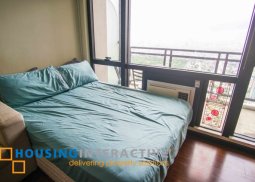 fully furnished studio unit with balcony for rent/sale in the gramercy residences