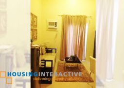 cozy studio unit with balcony for sale in presidio lakefront