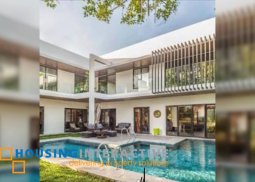 luxurious semi-furnished 2-storey, 5-bedroom house with pool for sale in ayala alabang village