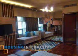 fully furnished 3-bedroom unit with balcony for rent in the residences at greenbelt