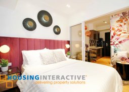 fully furnished studio unit for lease in the milano residences makati