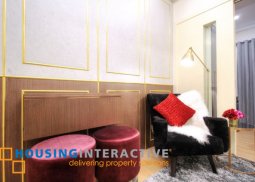 fully furnished studio unit for lease in laureano di trevi towers makati