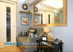 fully furnished studio unit for lease in laureano di trevi makati