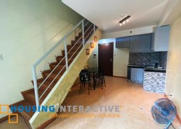 semi-furnished 1-bedroom loft unit for sale in mckinley park residences
