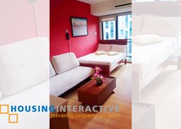 fully furnished studio unit with balcony for sale/rent in knightsbridge residences