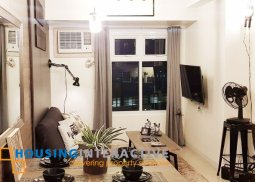 fully furnished 1br unit for sale in the trion towers bgc
