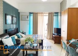 fully furnished studio unit with balcony for rent in paseo parkview suites