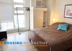 furnished studio unit for lease in kroma tower makati