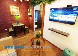 furnished 1br unit for lease in the rise makati