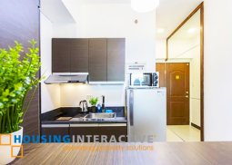 fully furnished studio unit for rent in the beacon