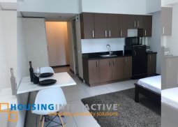 fully furnished studio unit for lease in two serendra